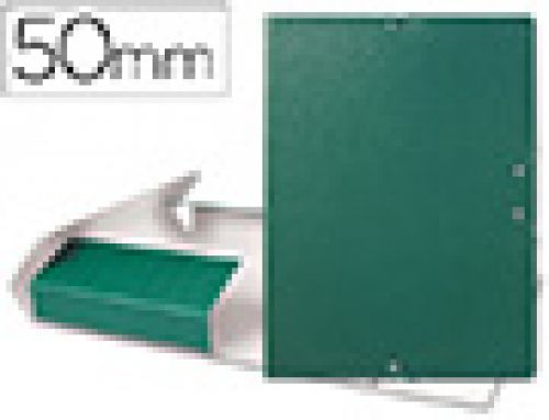 Capa elasticos para projetos lombada 5 cm verde , Liderpapel , 37343 , 8423473373433
